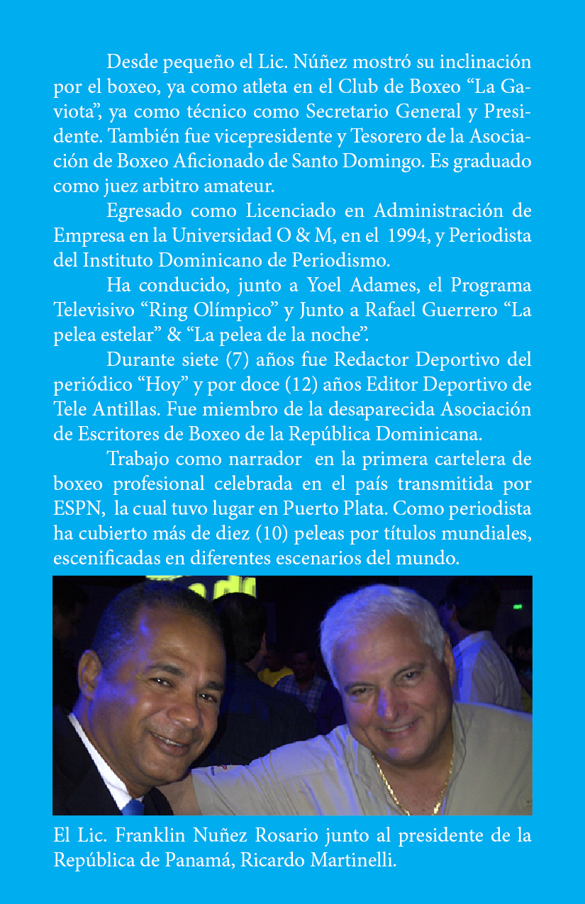COMISIONADO NACIONAL 
DE BOXEO PROFESIONAL DE LA REPUBLICA DOMINICANA
